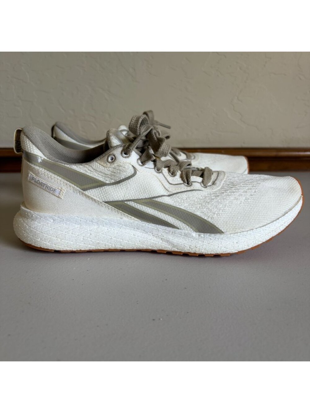 Reebok Forever Floatride ReeGrow White Straw Mesh Men's US 8